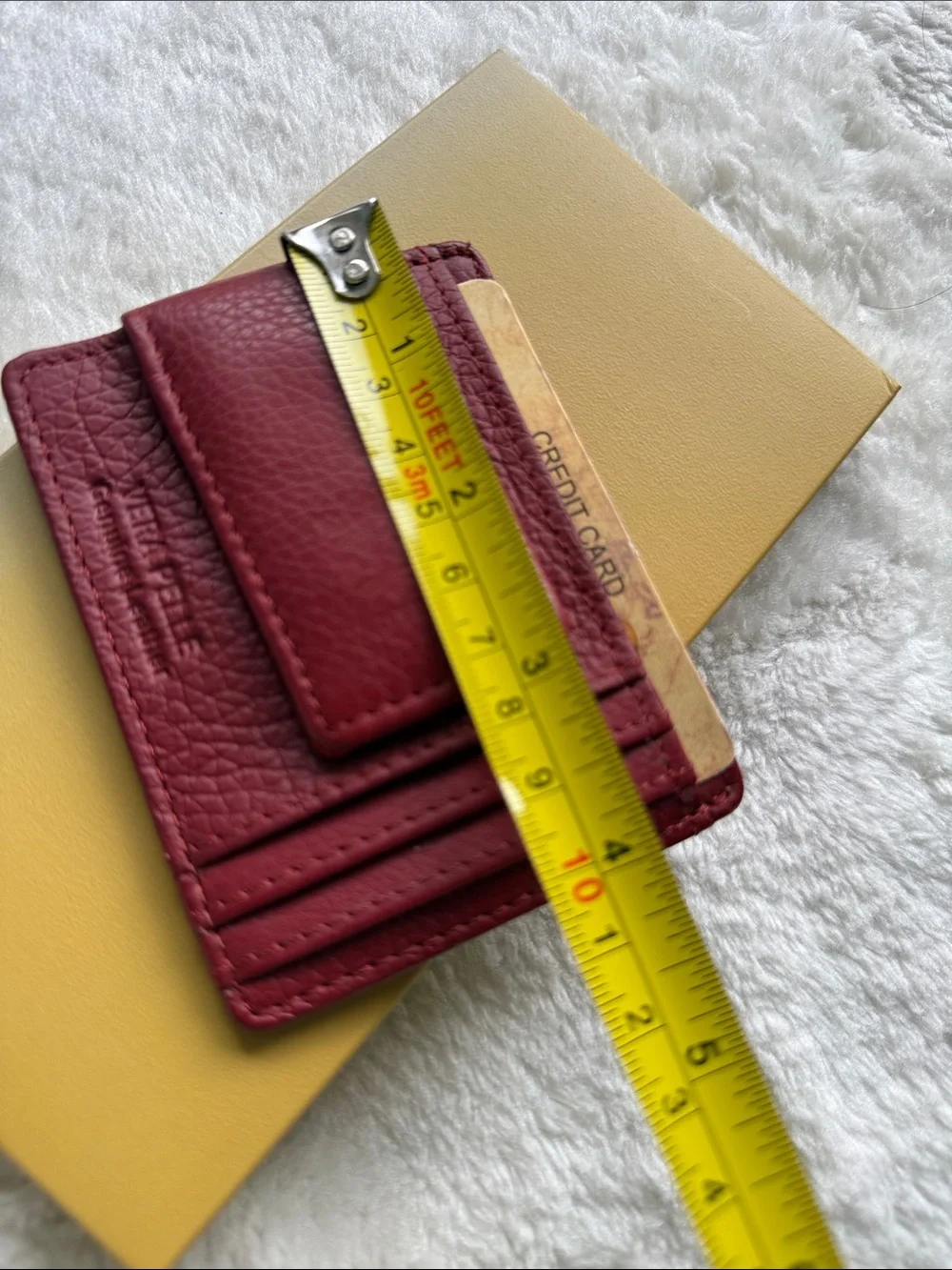 🇮🇹 Unisex Compact Leather Card Holder & Money Clip
